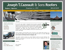 Tablet Screenshot of josephtcazeaultroofing.com